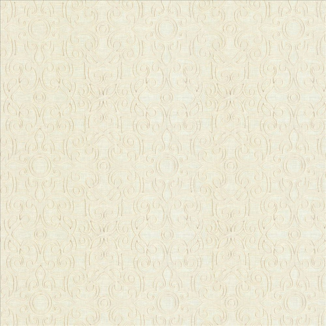 Kasmir Fabric Marvelous Scroll Ivory 5111 70% Polyester
30% Cotton
 INDIA Not Tested Horizontal: 10 inches and Vertical: 9 inches 51 - My Fabric Connection -