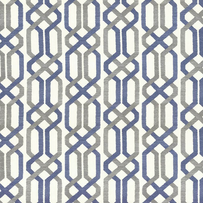 Kasmir Fabric Maze Fret Dove 5065 100% Cotton
 USA </p><p>Repeat: Horizontal: 13 4/8 inches and Vertical: 9 inches 54 - My Fabric Connection -