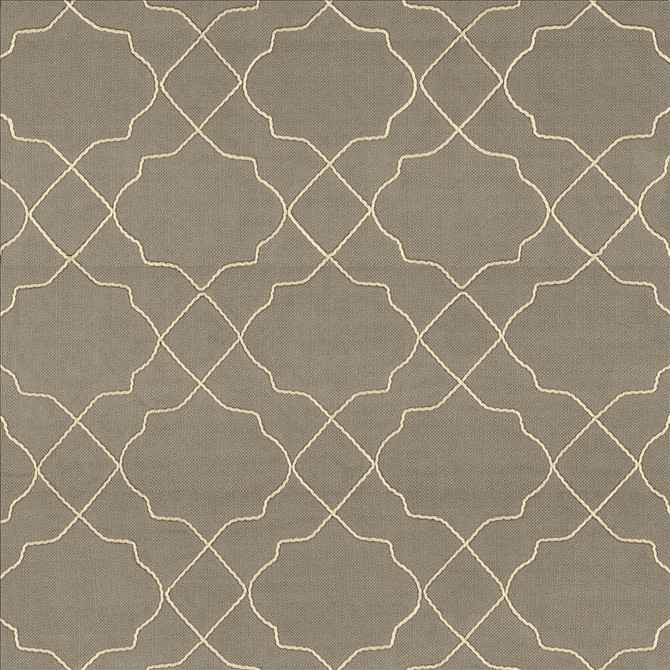 Kasmir Fabric Moroccan Trellis Silver Cloud 5111 100% Polyester
 CHINA </p><p>Repeat: Horizontal: 7 4/8 inches and Vertical: 8 inches 57 - 59 - My Fabric Connection -