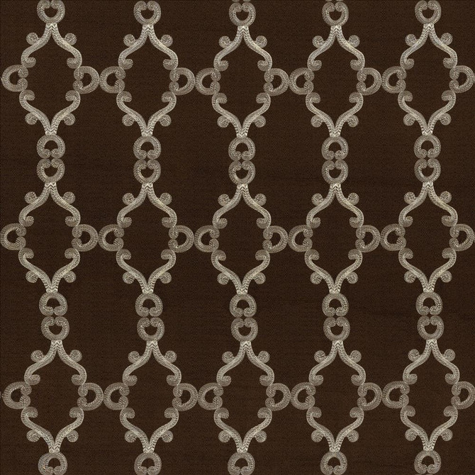 Kasmir Fabric Odette Chocolate See sample 100% Polyester
Embroidery
100% Polyester
 CHINA Not Tested </p><p>Repeat: Horizontal: 5 inches and Vertical: 7 6/8 inches 56 - My Fabric Connection -