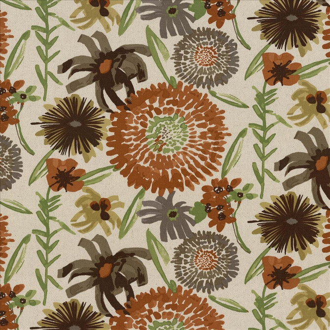 Kasmir Fabric Painterly Garden Persimmon 5079 50% Cotton
50% Linen
 CHINA </p><p>Repeat: Horizontal: 27 inches and Vertical: 13 4/8 inches 54 - My Fabric Connection -