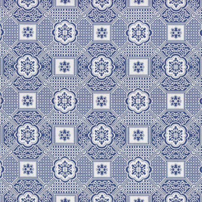 Kasmir Fabric Palatial Maze Blue Jay 5115 USA 15,000 Wyzenbeek Double Rubs H: 13 inches, V:12 2/8 inches 54 - 55 - My Fabric Connection - Kasmir