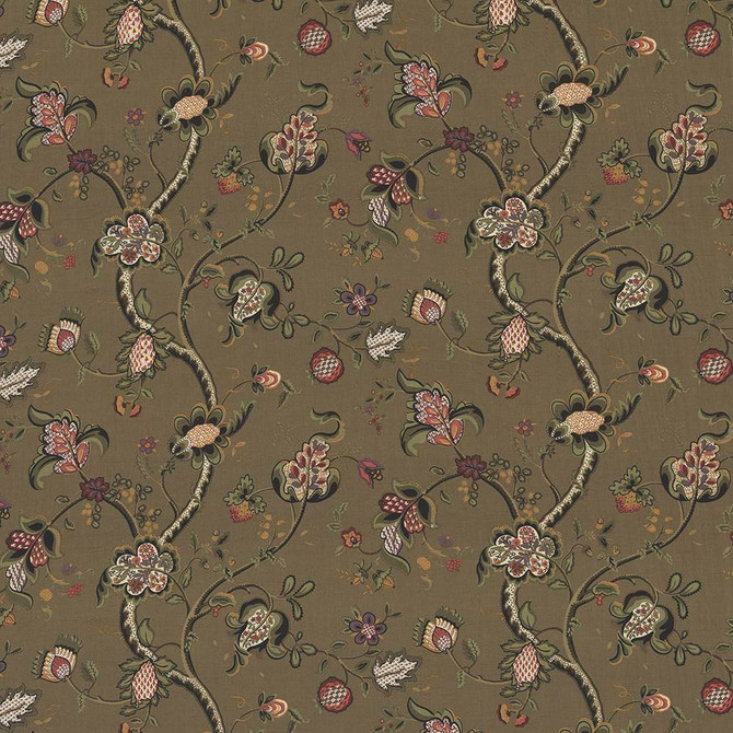 Kasmir Fabric Pembroke Manor Chestnut 1433 USA 9,000 Wyzenbeek Double Rubs H: 27 inches, V:24 inches 54 - 56 - My Fabric Connection - Kasmir
