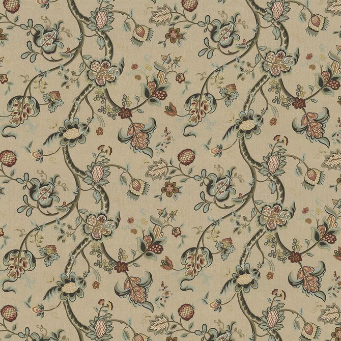 Kasmir Fabric Pembroke Manor Tea Stain 1434 100% Linen
 USA </p><p>Repeat: Horizontal: 27 inches and Vertical: 24 inches 54 - 56 - My Fabric Connection -