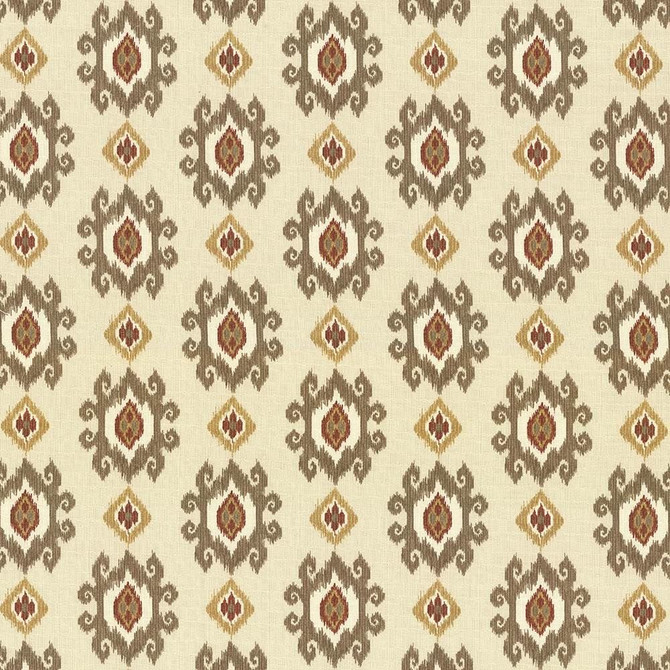 Kasmir Fabric Playa Del Carmen Cedar Mesa 1434 100% Cotton
 PERU </p><p>Repeat: Horizontal: 9 inches and Vertical: 9 inches 54 - 55 - My Fabric Connection -