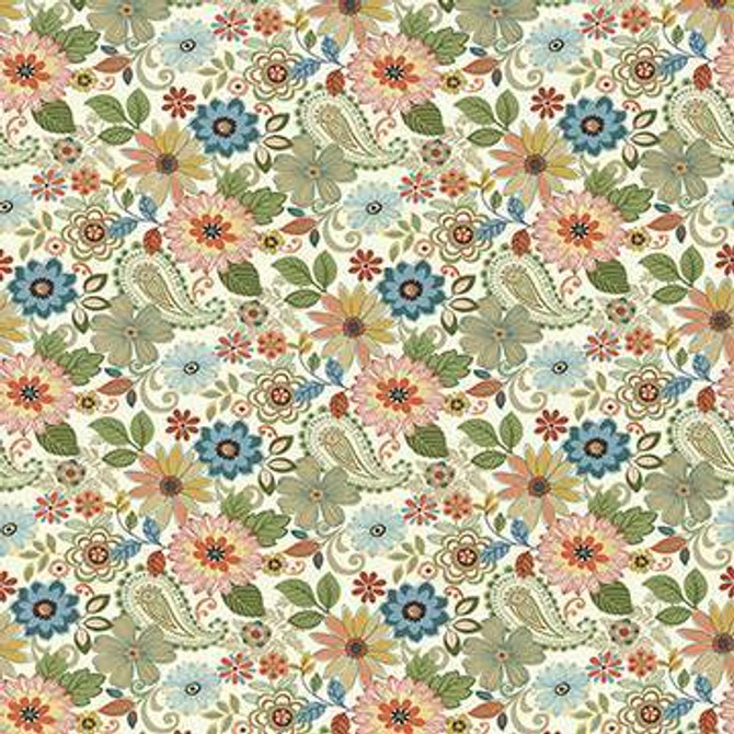 Kasmir Fabric Preston Hollow Garden 1434 / 44 100% Cotton 15,000 Wyzenbeek Double Rubs </p><p>Repeat: Horizontal: 27 Inches and Vertical: 25 2/8 Inches 54 - 55 Inches - My Fabric Connection -