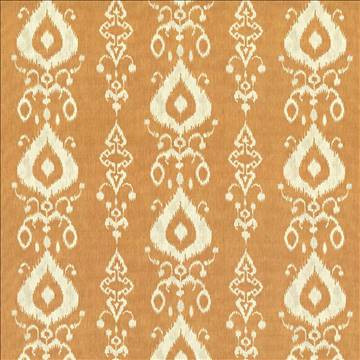 Kasmir Fabric Raga Ikat Copper 5063 100% Cotton TURKMENISTAN 15,000 Wyzenbeek Double Rubs H: 27 inches, V: 13 4/8 inches 54 - 55 - My Fabric Connection - Kasmir