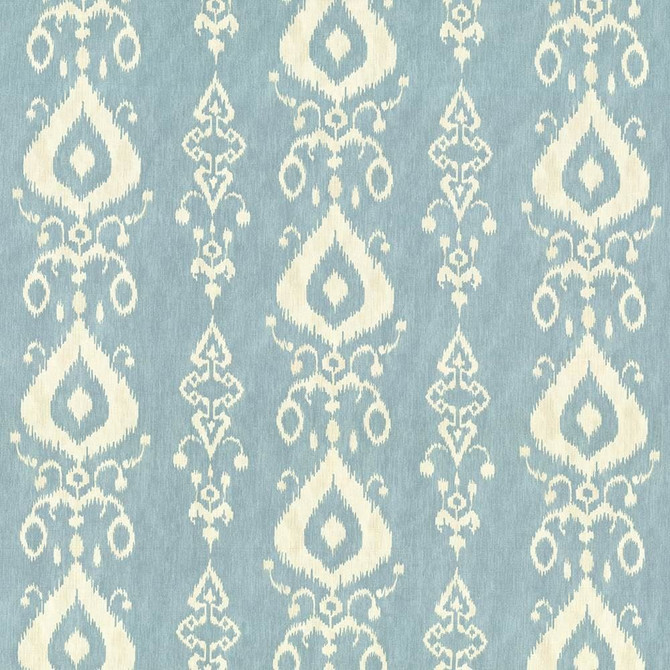 Kasmir Fabric Raga Ikat Icecap 5065 100% Cotton
 TURKMENISTAN 15,000 Wyzenbeek Double Rubs </p><p>Repeat: Horizontal: 27 inches and Vertical: 13 4/8 inches 54 - My Fabric Connection -