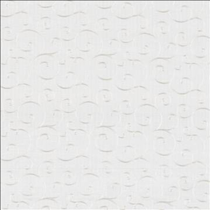 Kasmir Fabric Scrolltop Snow 5077 100% Polyester Embroidery Contents 100% Polyester CHINA Not Tested H: 9 4/8 inches, V: 11 6/8 inches 54 - 56 - My Fabric Connection - Kasmir