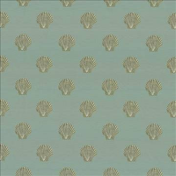 Kasmir Fabric Shell Pointe Sea 1441 100% Polyester CHINA 60,000 Wyzenbeek Double Rubs H: 7 4/8 inches, V: 7 5/8 inches 56 - My Fabric Connection - Kasmir