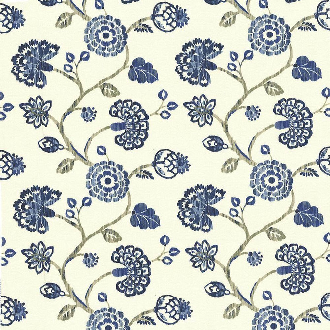 Kasmir Fabric Stoneleigh Cobalt 1436 USA 12,000 Wyzenbeek Double Rubs H: 27 inches, V:25 2/8 inches 54 - My Fabric Connection - Kasmir