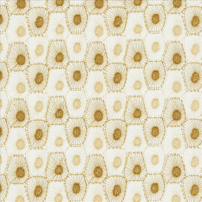 Kasmir Fabric Stratagems Beige See sample 100% Polyester
 TURKEY Not Tested </p><p>Repeat: Horizontal: 5 6/8 inches and Vertical: 4 inches 58 - My Fabric Connection -