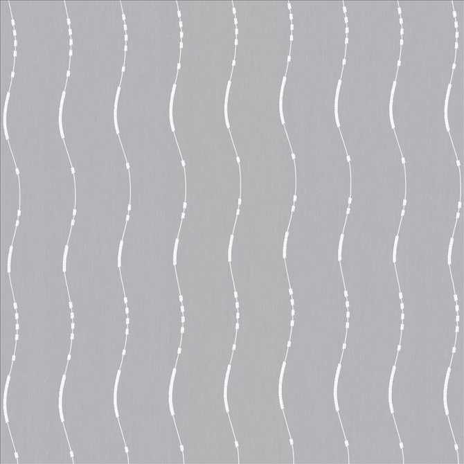Kasmir Fabric Streamline White See sample 100% Polyester
 TURKEY Not Tested </p><p>Repeat: Horizontal: 6 2/8 inches and Vertical: 16 inches 118 - My Fabric Connection -