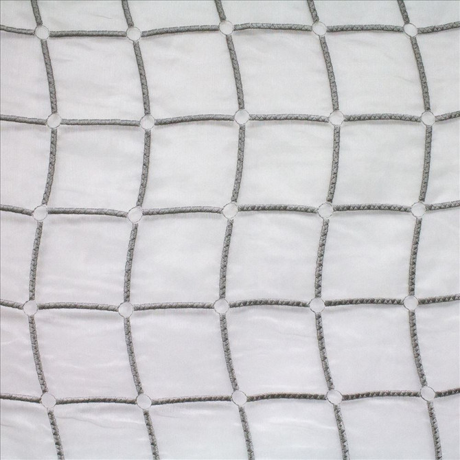 Kasmir Fabric Stringcourse Silver 5108 100% Polyester
 TURKEY </p><p>Repeat: Horizontal: 16 6/8 inches and Vertical: 4 2/8 inches 60 - 64 - My Fabric Connection -