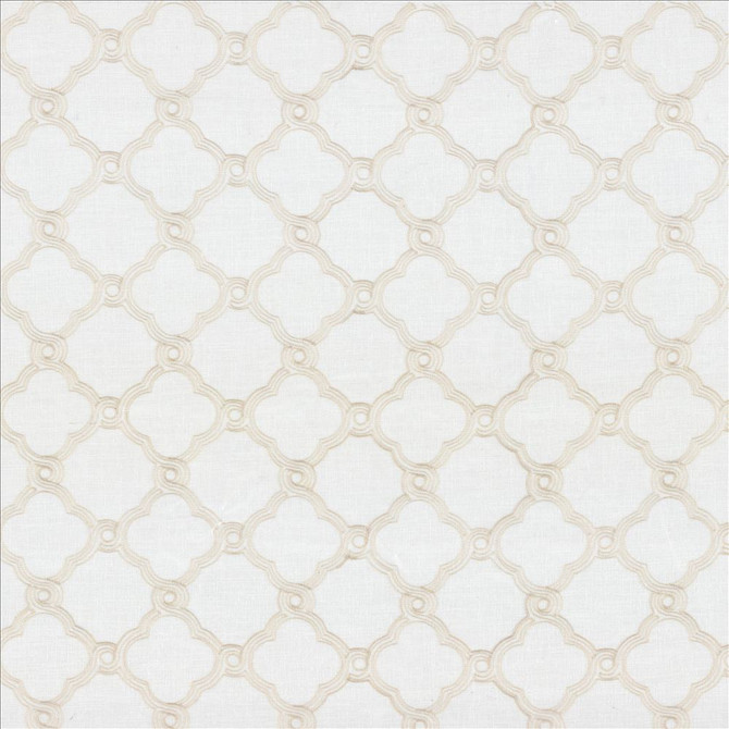 Kasmir Fabric Tread Ivory 5108 100% Polyester
 CHINA Not Tested Horizontal: 6 inches and Vertical: 6 inches 47 - My Fabric Connection -