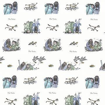 Kasmir Fabric Twits Roly Poly Blue 1445 / 14 100% Cotton Not Tested </p><p>Repeat: Horizontal: 13 4/8 Inches and Vertical: 25 2/8 Inches 55 Inches - My Fabric Connection -