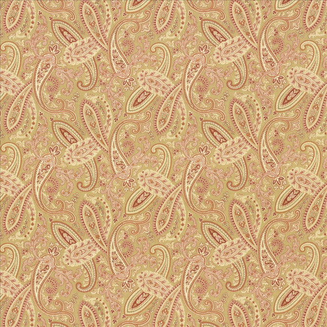 Kasmir Fabric Willow Paisley Vintage Gold See sample 100% Cotton
 USA 30,000 Wyzenbeek Double Rubs </p><p>Repeat: Horizontal: 9 inches and Vertical: 6 3/8 inches 54 - My Fabric Connection -