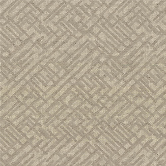 Kasmir Fabric Zen Fret Linen 5083 56% Polyester 34% Rayon 8% Cotton 2% Flax USA 9,000 Wyzenbeek Double Rubs Horizontal: 12 7/8 inches and Vertical: 12 6/8 inches 54 - My Fabric Connection -