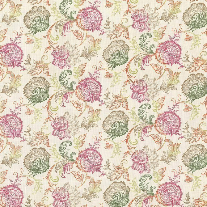 Kasmir Fabric Zoes Garden Sorbet 5064 SPAIN 18,000 Wyzenbeek Double Rubs H: 27 inches, V:13 4/8 inches 54 - 55 - My Fabric Connection - Kasmir