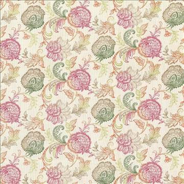 Kasmir Fabric Zoes Garden Sorbet 5064 100% Cotton SPAIN 18,000 Wyzenbeek Double Rubs H: 27 inches, V: 13 4/8 inches 54 - 55 - My Fabric Connection - Kasmir