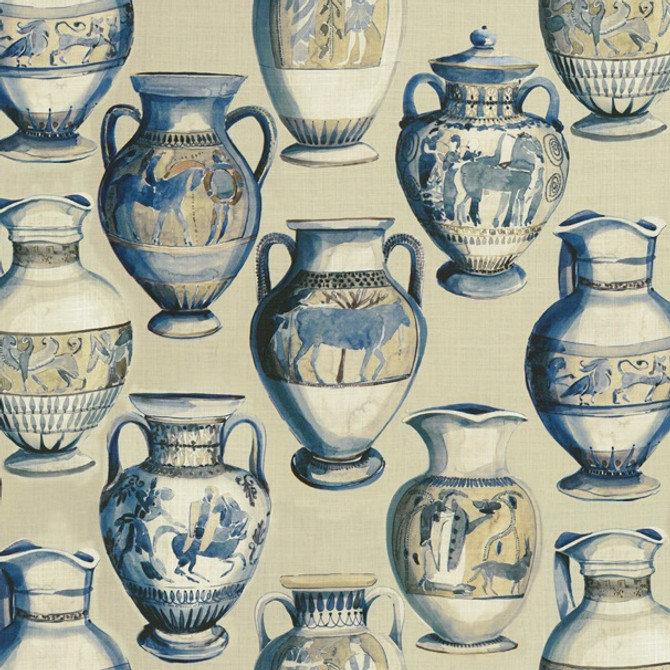 Kravet Couture Fabric JARRON.516 Jarron Atlanitc - Linen 100% Austria Medium H" 29 inches, V: 35 inches 58 inches - My Fabric Connection - Kravet Couture