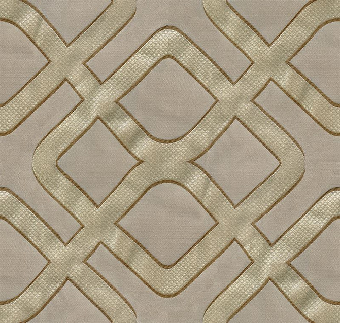Kravet Design Fabric 34140.16 Kamari Taupe - Polyester 65%, Cotton 35% India - H" 9 inches, V: 10 inches 54 inches - My Fabric Connection - Kravet Design