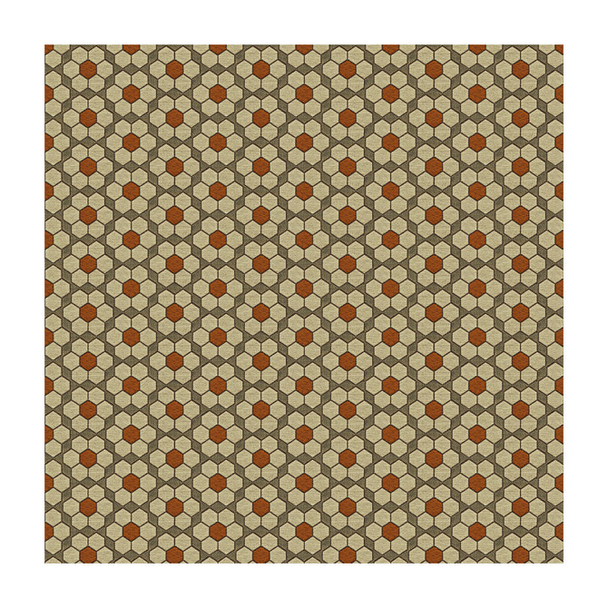 Kravet Contract Fabric Bursa Mosaic Tigerlilly DAVID HICKS GUARANTEED IN STOCK RECYCLED POLYESTER - 77%;COTTON - 23% United States HEAVY Horizontal: 3.5 and Vertical: 2 56 - My Fabric Connection -