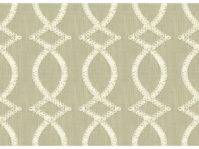 Kravet Design Fabric 4097.16 Maxime Smoke - Viscose 75%, Linen 25% India - H" 6.5 inches, V: 9 inches 51 inches - My Fabric Connection - Kravet Design
