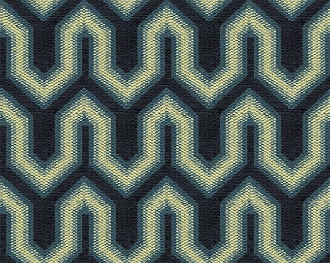 Kravet Design Fabric 34034.516 Indigo Viscose 52%, Linen 24%, Polyester 18%, Cotton 6% Italy Heavy Horizontal: 5 inches and Vertical: 5 inches 55 inches - My Fabric Connection -