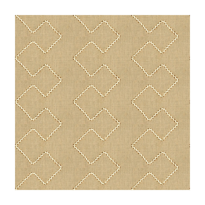 Kravet Design Fabric Mythical Lines Stucco MUSEUM OF NEW MEXICO LINEN - 72%;FIBRE - 20%;COTTON - 8% India Horizontal: 9 and Vertical: 6 50 - My Fabric Connection -