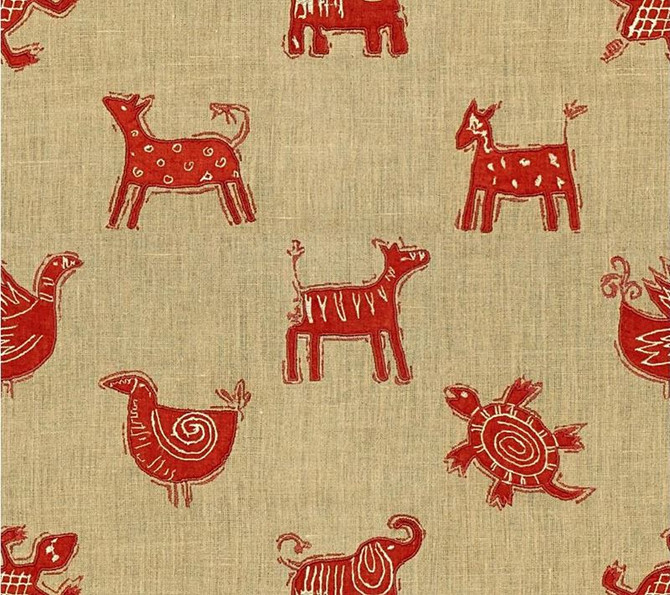 Kravet Design Fabric 33791.1612 Nafana Pueblo - Linen 95%, Viscose 5% India - H" 17 inches, V: 15.5 inches 50 inches - My Fabric Connection - Kravet Design