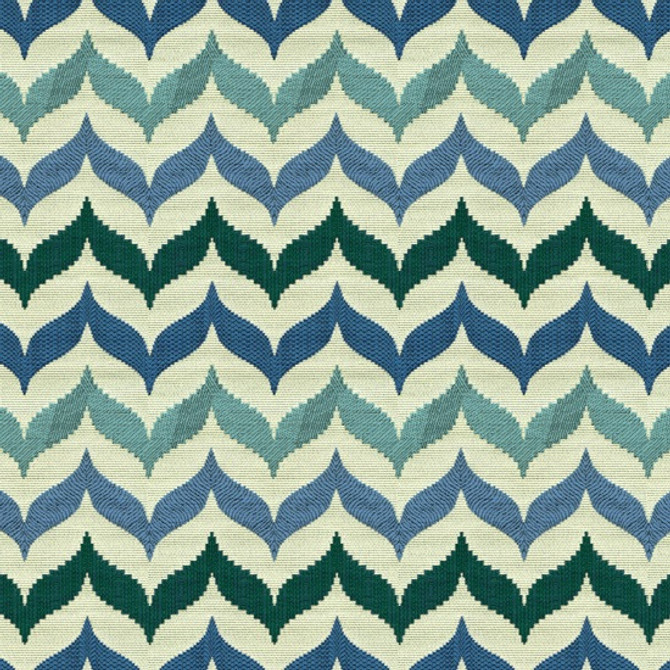 Kravet Contract Fabric 33640.516 Andora Mermaid Jonathan Adler Clarity Cotton 43%, Nylon 30%, Recycled Polyester 27% USA Heavy Horizontal: 2.5 inches and Vertical: 7 inches 54 inches - My Fabric Connection -