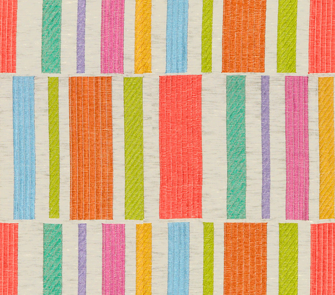 Kravet Couture Fabric 3863.312 Variety Show Brights - Viscose 72%, Polyester 28% India Light H" 17.5 inches, V: 16 inches 52 inches - My Fabric Connection - Kravet Couture