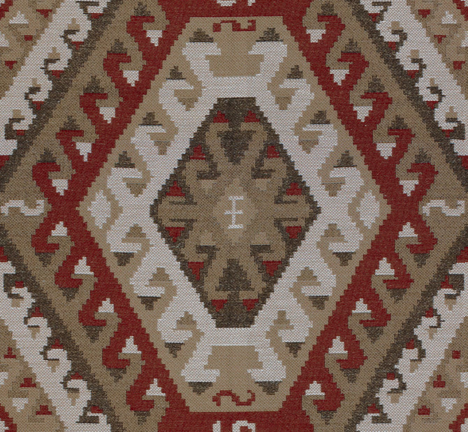 Kravet Couture Fabric Rustic Kilim Sundried Red