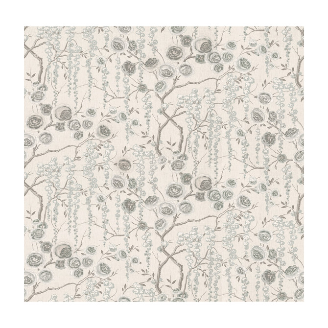 Kravet Basics Fabric Peonytree Silver Fabric LINEN - 100% China MEDIUM </p><p>Repeat: H: 54.5, V: 27 54.5 - My Fabric Connection -