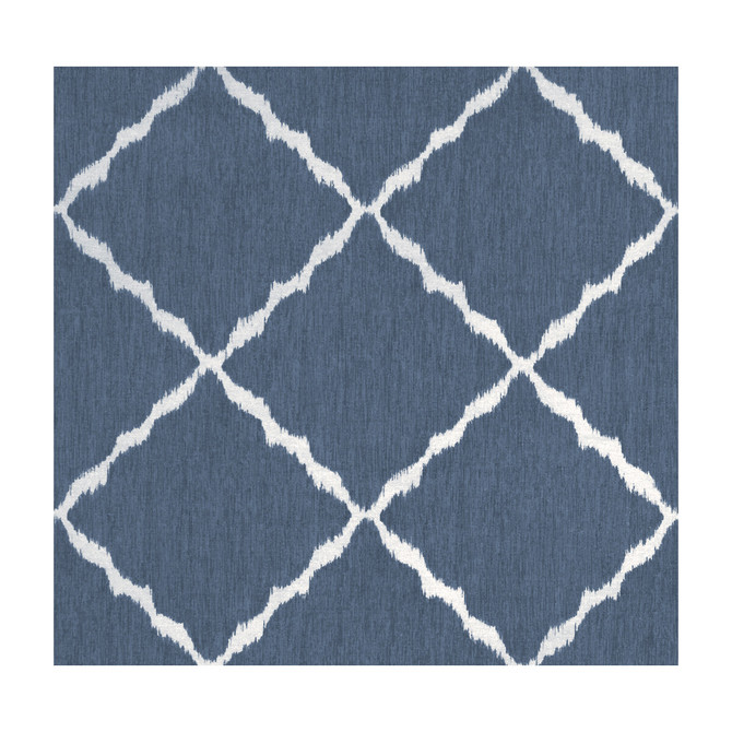 Kravet Basics Fabric Ikat Strie Indigo Fabric COTTON - 100% India MEDIUM </p><p>Repeat: H: 9, V: 9 54 - My Fabric Connection -