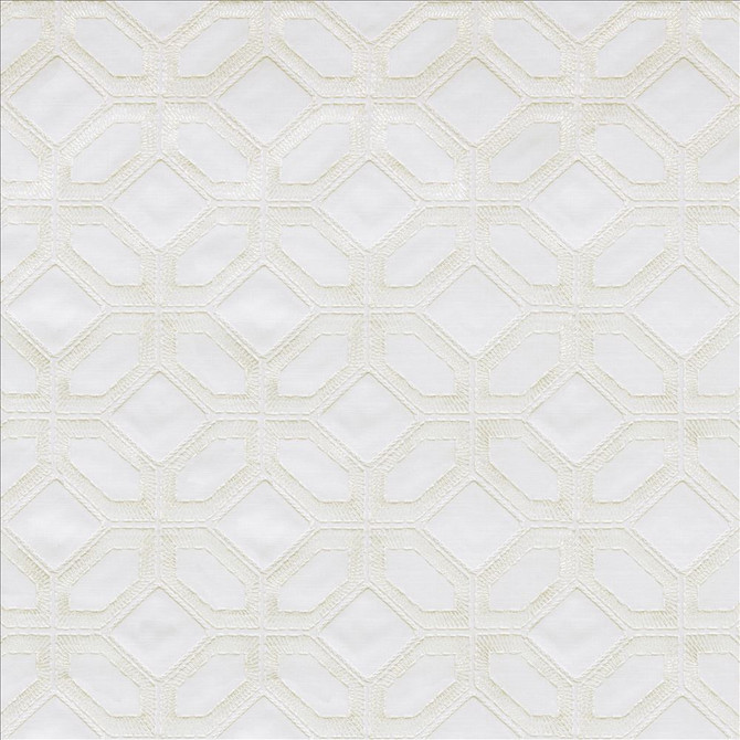 Kasmir Fabric Latticework Cloud 1450 47% Cotton 39% Polyester 14% Rayon INDIA 15,000 Wyzenbeek Double Rubs Horizontal: 6 4/8 inches and Vertical: 6 inches 56 - My Fabric Connection -