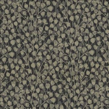 Kasmir Fabric Leaf Overlay Carbon 5118 100% Polyester USA 39,000 Wyzenbeek Double Rubs H: 29 2/8 inches, V: 32 2/8 inches 57 - My Fabric Connection - Kasmir