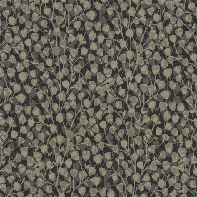 Kasmir Fabric Leaf Overlay Carbon See sample 100% Polyester
 USA 39,000 Wyzenbeek Double Rubs </p><p>Repeat: Horizontal: 29 2/8 inches and Vertical: 32 2/8 inches 53 - My Fabric Connection -