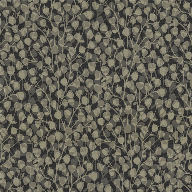 Kasmir Fabric Leaf Overlay Carbon 5118 100% Polyester
 USA </p><p>Repeat: Horizontal: 29 2/8 inches and Vertical: 32 2/8 inches 53 - My Fabric Connection -