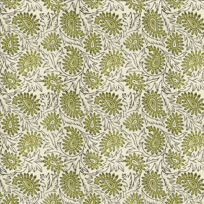 Kasmir Fabric Swansea Leaf Olive 5124 52% Linen
48% Cotton
 INDIA </p><p>Repeat: Horizontal: 6 4/8 inches and Vertical: 6 4/8 inches 53 - My Fabric Connection -