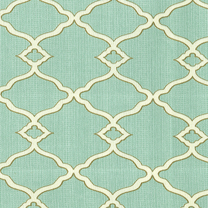 Magnolia Fabric Odid-Tingara Aqua - 100% Spun Polyester H: 2.5, V: 3.4 54" - My Fabric Connection -