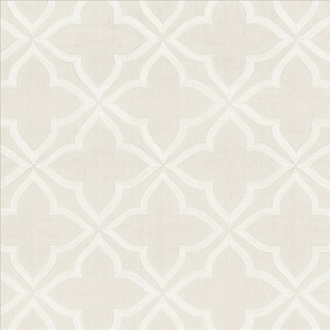 Kasmir Fabric Adornment White 5156 70% Polyester
30% Cotton
 INDIA Not Tested </p><p>Repeat: Horizontal: 8 6/8 inches and Vertical: 9 3/8 inches 54 - My Fabric Connection -