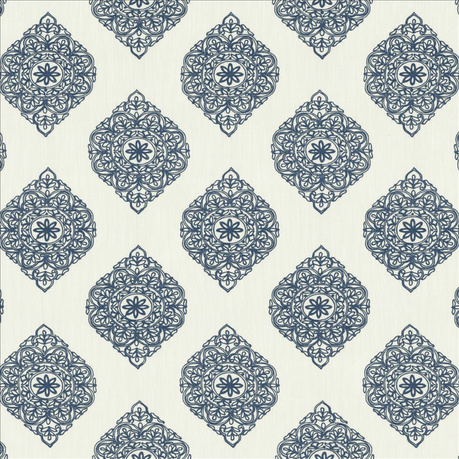 Kasmir Fabric Blissful Blue 5156 100% Polyester
 CHINA </p><p>Repeat: Horizontal: 11 6/8 inches and Vertical: 11 6/8 inches 59 - My Fabric Connection -