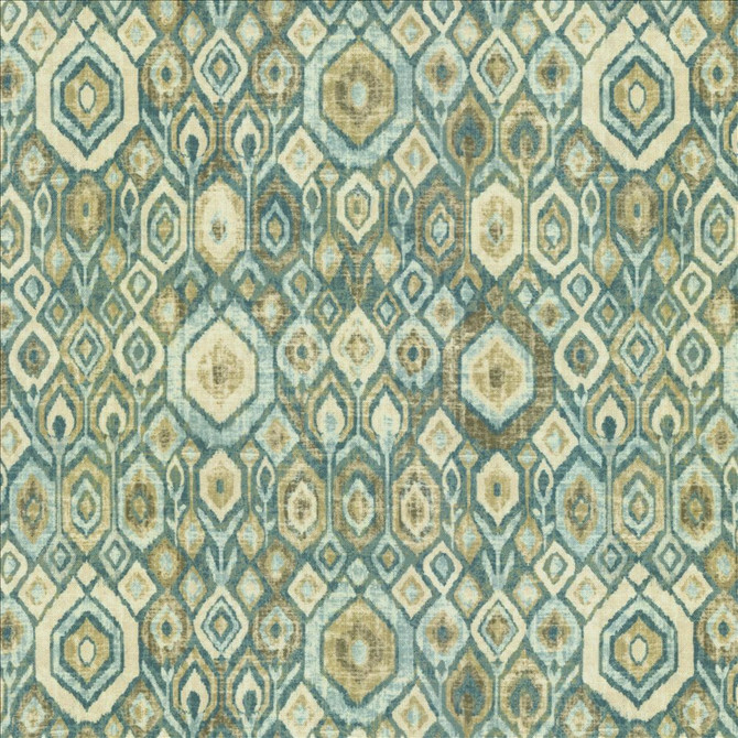 Kasmir Fabric Contemplation Teal 5145 100% Polyester
 CHINA 15,000 Wyzenbeek Double Rubs </p><p>Repeat: Horizontal: 6 2/8 inches and Vertical: 13 inches 55 - My Fabric Connection -