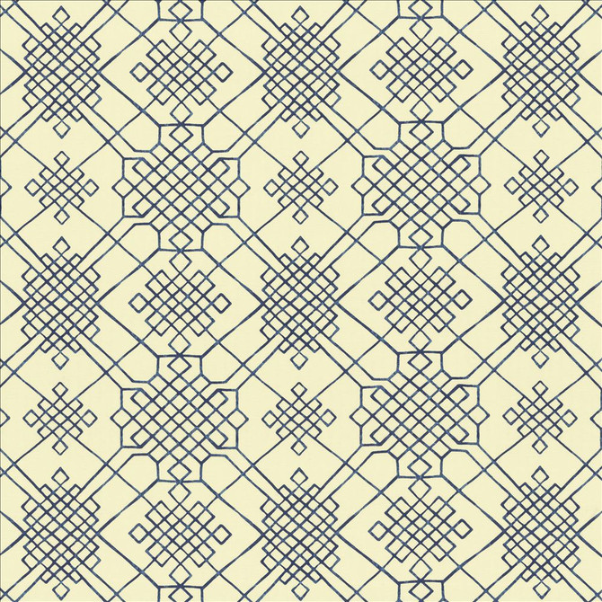 Kasmir Fabric Dara Indigo 5154 55% Linen
45% Cotton
 CHINA </p><p>Repeat: Horizontal: 13 4/8 inches and Vertical: 13 4/8 inches 54 - My Fabric Connection -