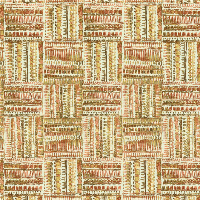 Kasmir Fabric Huron Peachspice 5155 100% Cotton
 TURKMENISTAN </p><p>Repeat: Horizontal: 13 4/8 inches and Vertical: 27 inches 54 - My Fabric Connection -