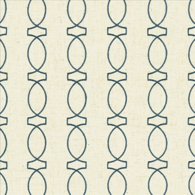 Kasmir Fabric In Order Lake 5143 85% Polyester 11% Rayon 4% Linen CHINA 80,000 Wyzenbeek Double Rubs Horizontal: 3 4/8 inches and Vertical: 4 inches 57 - My Fabric Connection -