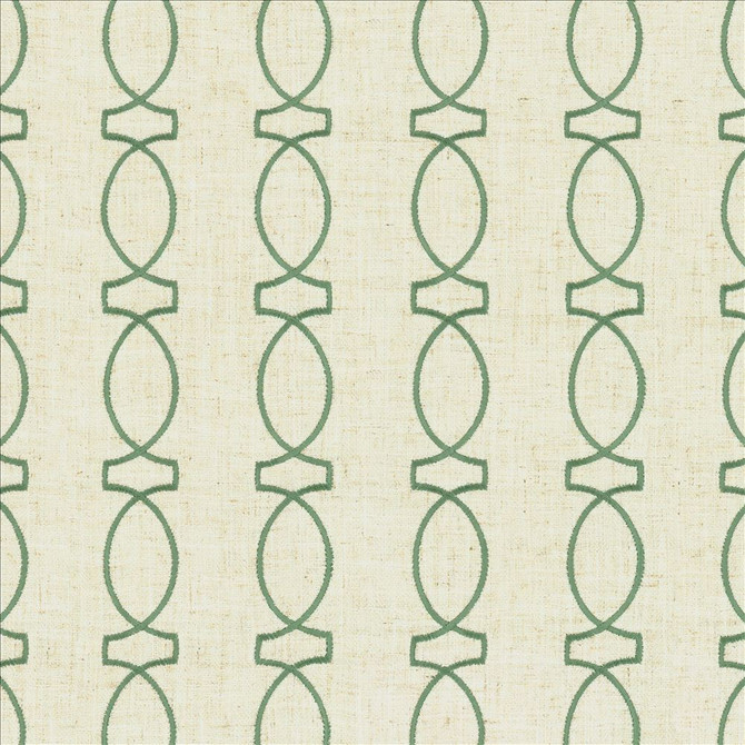 Kasmir Fabric In Order Sea 5142 85% Polyester
11% Rayon
4% Linen
 CHINA </p><p>Repeat: Horizontal: 3 4/8 inches and Vertical: 4 inches 53 - My Fabric Connection -