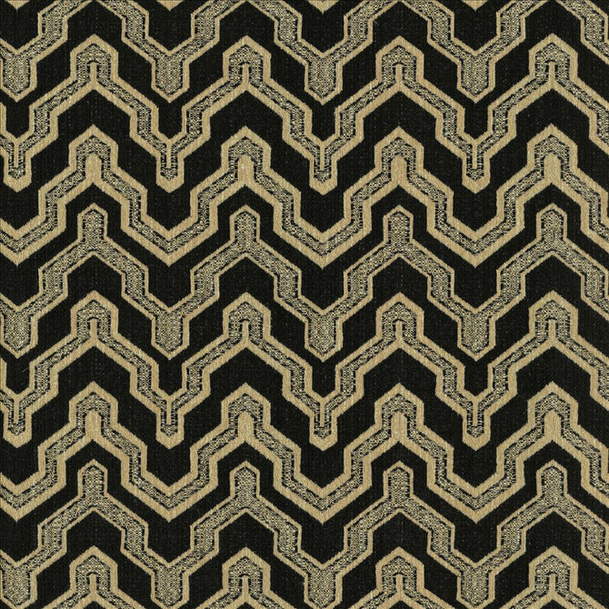 Kasmir Fabric Kenosha Onyx 5144 43% Acrylic
33% Polyester
12% Rayon
12% Olefin
 USA 18,000 Wyzenbeek Double Rubs </p><p>Repeat: Horizontal: 4 2/8 inches and Vertical: 7 1/8 inches 54 - My Fabric Connection -